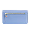 Дамски портфейл в синьо и оранжево от естествена кожа Canarie-1 снимка