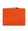 Дамски кожен портфейл в синьо и оранжево Corsica-1 снимка