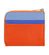 Кожен портфейл в оранжево и синьо Lombok-1 снимка