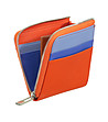 Кожен портфейл в оранжево и синьо Lombok-2 снимка