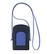 Чанта за телефон от естествена кожа в сини нюанси Minorca-1 снимка