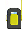 Чанта за телефон от естествена кожа в цвят лайм и тъмнозелено Minorca-3 снимка
