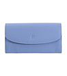 Дамски портфейл от естествена кожа в пастелно синьо Gandia с RFID защита-0 снимка