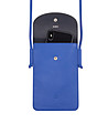 Кожена чанта за телефон в сини нюанси с презрамка Alicante-3 снимка