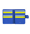 Портфейл от естествена кожа в синьо Marbella RFID защита-2 снимка