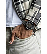 Сребрист мъжки часовник скелетон Prosperity-2 снимка