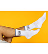 Комплект от 2 чифта мъжки памучни бели чорапи Rian-1 снимка