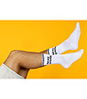 Комплект от 2 чифта мъжки памучни бели чорапи-2 снимка