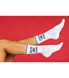 Комплект от 2 чифта дамски памучни бели чорапи-1 снимка