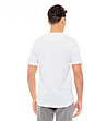 Мъжка памучна тениска с принт в предната част в бял цвят Zam-1 снимка