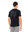 Мъжка памучна тениска в черен цвят Lark-1 снимка