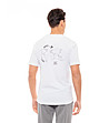 Мъжка памучна тениска в бял цвят Lark-1 снимка