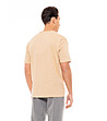 Мъжка памучна тениска в бежов нюанс с надпис Need-1 снимка