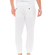 Бял мъжки 7/8 панталон с лен Chinos-1 снимка