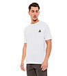 Мъжка памучна тениска в бял цвят Salin-2 снимка