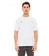 Мъжка памучна тениска в бял цвят с надпис Erik-0 снимка
