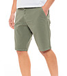 Мъжки къс зелен памучен панталон Amos-2 снимка