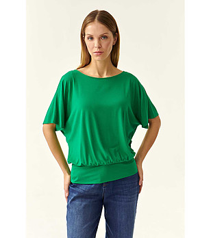 Зелена дамска блуза Triga снимка