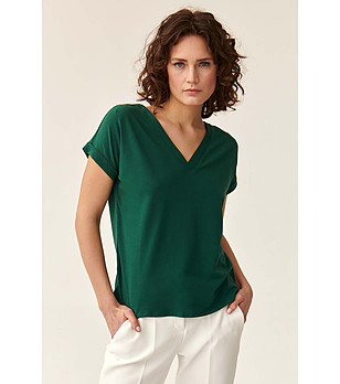 Дамска зелена блуза Nuela снимка