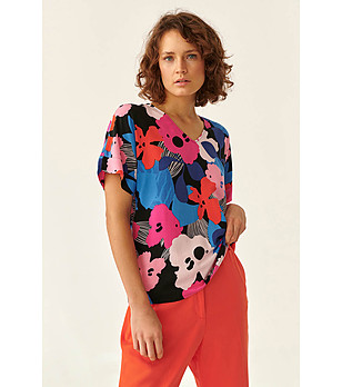 Дамска многоцветна блуза Lamanako снимка