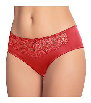 Бикини в червено с дантела Viktoria снимка