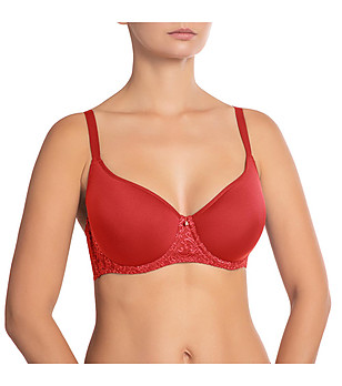 Сутиен в червено с лети чашки Viktoria снимка