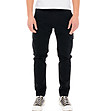 Мъжки памучен карго панталон в черен цвят Yanis-0 снимка