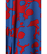 Дамска блуза в синьо и червено Monkina-3 снимка