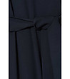 Тъмносиня рокля Lambik с текстилен колан-4 снимка