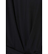 Черна рокля с текстилен колан Ewela-4 снимка