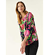 Дамска многоцветна блуза с флорален принт Afelami-0 снимка