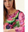 Дамска многоцветна блуза с флорален принт Afelami-2 снимка
