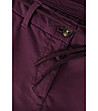 Дамски памучен панталон в лилав нюанс Hino-3 снимка