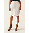 Бяла памучна пола с джобове Hinoki-0 снимка