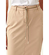 Бежова памучна пола с джобове Hinoki-2 снимка