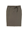 Памучна пола в цвят каки с джобове Hinoki-3 снимка