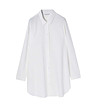 Бяла дамска риза с лен Malibu-3 снимка