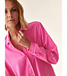 Розова дамска риза с лен Malibu-2 снимка
