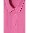Розова дамска риза с лен Malibu-4 снимка