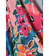 Многоцветна рокля с флорален принт Теа-4 снимка