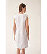 Бяла ленена рокля Koloreta-1 снимка