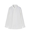 Бяла дамска ленена риза Ginko-3 снимка