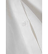Бяла дамска ленена риза Ginko-4 снимка