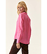Розова дамска ленена риза Ginko-1 снимка