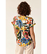 Многоцветна дамска риза с флорален принт Samanto-1 снимка