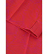 Червен дамски панталон с флорален принт в розово Juli-3 снимка
