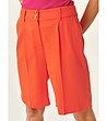 Оранжев дамски къс панталон Potrika-2 снимка