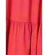 Оранжева рокля със свободна линия Opal-4 снимка