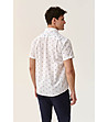 Мъжка бяла памучна риза с контрастен принт Surf Summer-1 снимка