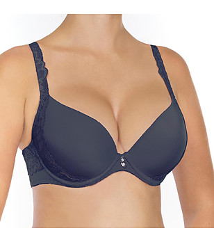 Тъмносин сутиен с повдигащ ефект Elizabeth снимка